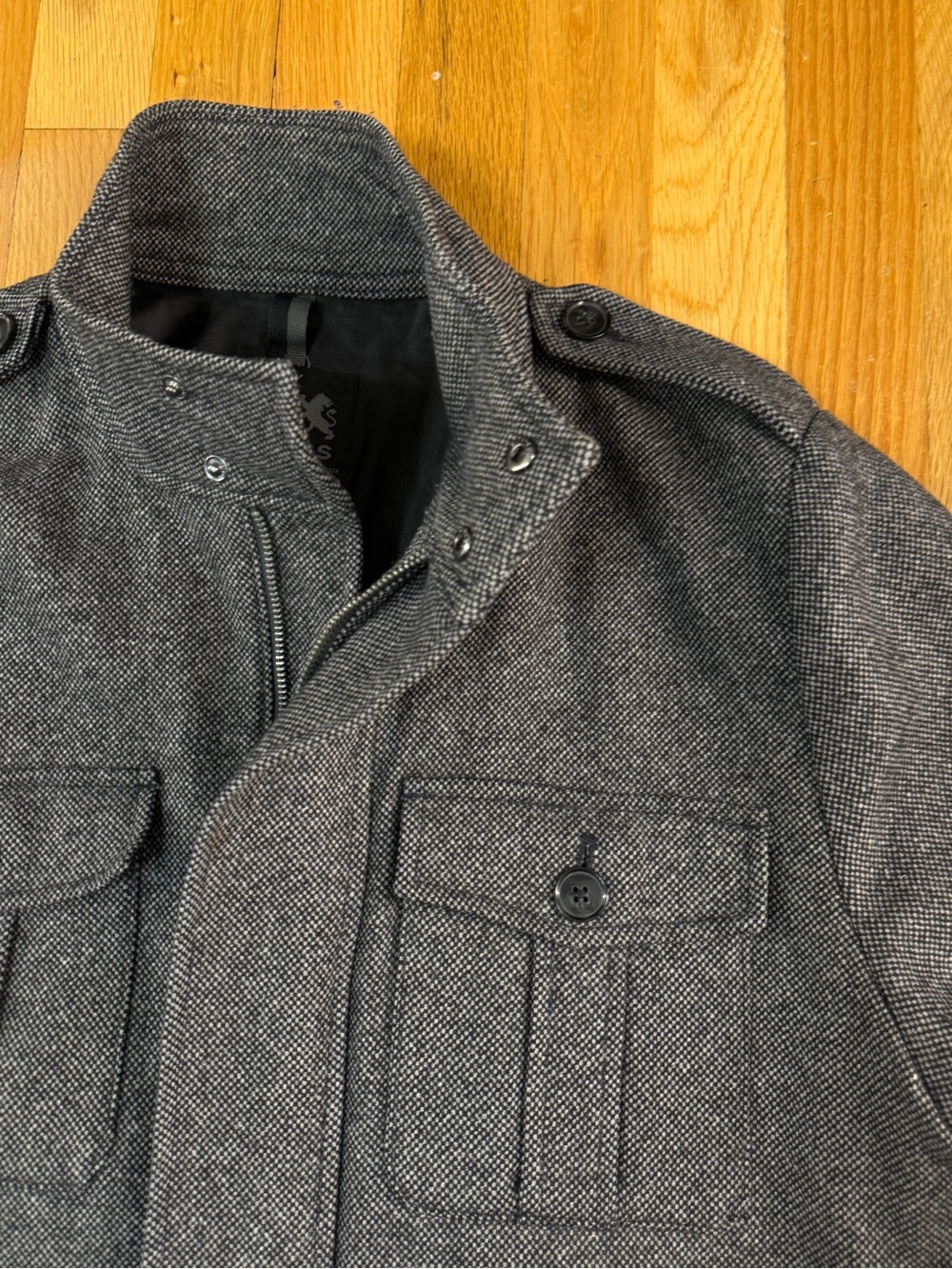 Express Military Style Wool Field Jacket (L) - Picture 2 of 9